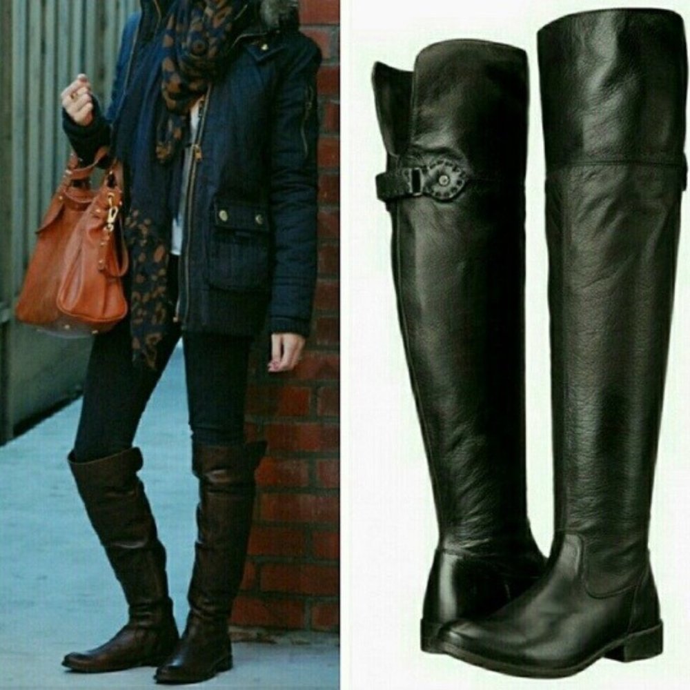 Frye Shirley OTK leather boots NEW with tags